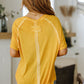 New Edition Mineral Wash T Shirt Yellow