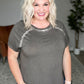 New Edition Mineral Wash T Shirt in Black