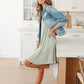 New Vibrations Dress in Sage