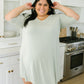 New Vibrations Dress in Sage