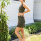 Next Move Skirt In Olive