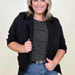 Cotton Bleu Classic Oversized Jacket Blazer in Black and Camel