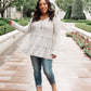 Nicely Done Tiered Top in Gray