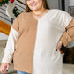 No Better Place Color Block Long Sleeve V-Neck Top