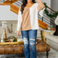 No Better Place Color Block Long Sleeve V-Neck Top