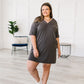 No Matter What Acid Wash T-Shirt Dress