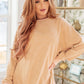No Plain Jane Oversized Sweatshirt in Khaki