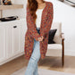 No Time Like the Present Confetti Cardigan in Rust