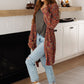 No Time Like the Present Confetti Cardigan in Rust