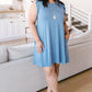 No Worries Dress in Blue
