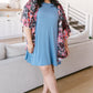 No Worries Dress in Blue