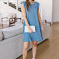 No Worries Dress in Blue