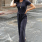 Nora Jumpsuit in Charcoal