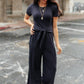 Nora Jumpsuit in Charcoal