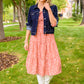 Now Is Your Chance Floral Midi Dress In Rust