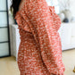 Now Is Your Chance Floral Midi Dress In Rust