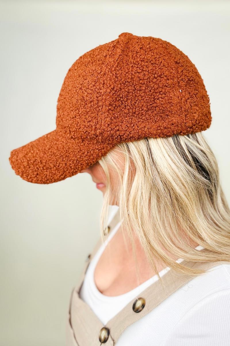 Teddy Fleece Baseball Cap - Multiple colors