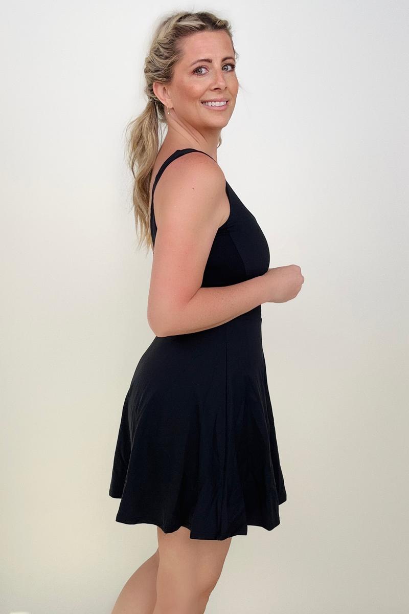 Total Brami 3 in 1 Athleisure Mini Tank Dress with Built-in Bra & Shorts - 6 Colors
