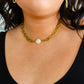 Ocean's Gold Shell Pendant Necklace