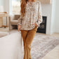 Office Safari Keyhole Tie Detail Blouse