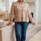 Office Safari Keyhole Tie Detail Blouse