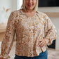 Office Safari Keyhole Tie Detail Blouse