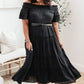 Olivia Tiered Maxi Dress in Black