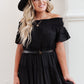 Olivia Tiered Maxi Dress in Black