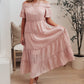 Olivia Tiered Maxi Dress in Pink