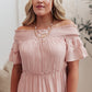 Olivia Tiered Maxi Dress in Pink