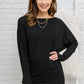 Olyvia Long Sleeve Top In Black