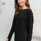 Olyvia Long Sleeve Top In Black