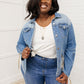 On The Fringe Jacket in Denim
