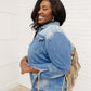 On The Fringe Jacket in Denim