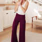 On The Move Knit Pants in Wine