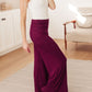 On The Move Knit Pants in Wine