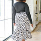 Once, Twice Animal Print Skirt