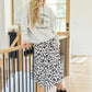 Once, Twice Animal Print Skirt