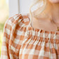 One Fine Afternoon Gingham Plaid Top In Caramel