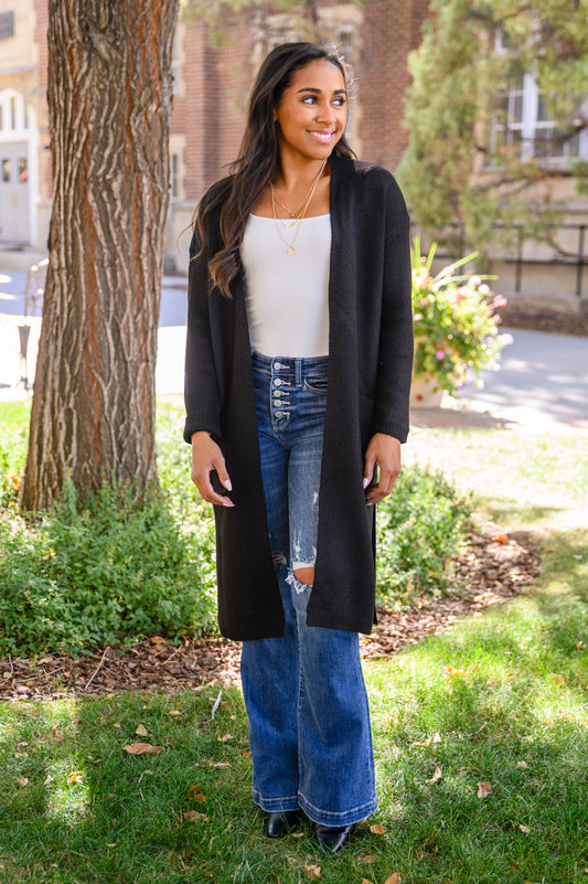 RESTOCK One Of The Girls Cardi In Black