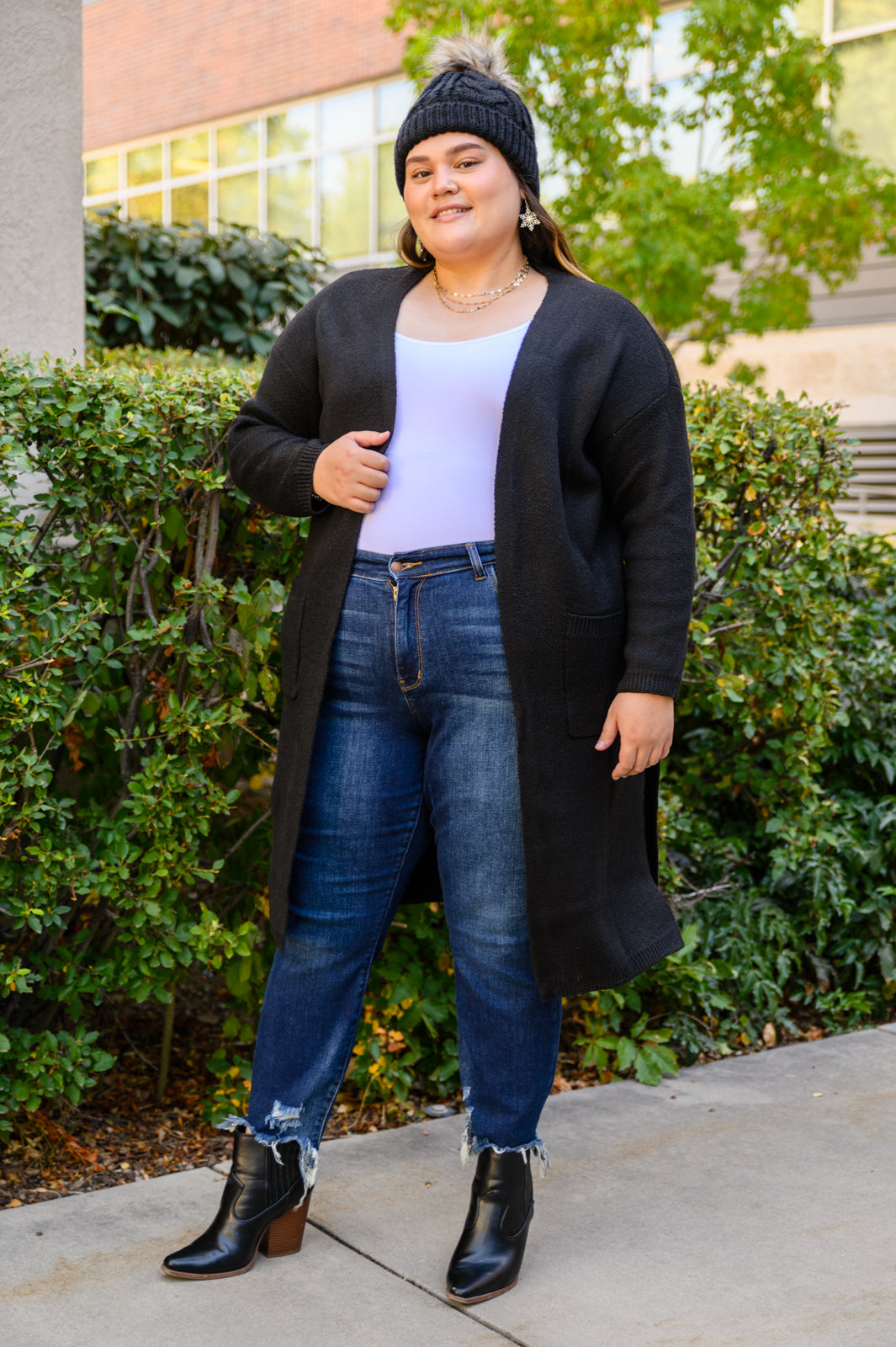 RESTOCK One Of The Girls Cardi In Black