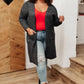 One Of The Girls Cardi In Charcoal