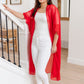 One Way Trip Kimono in Cherry Red