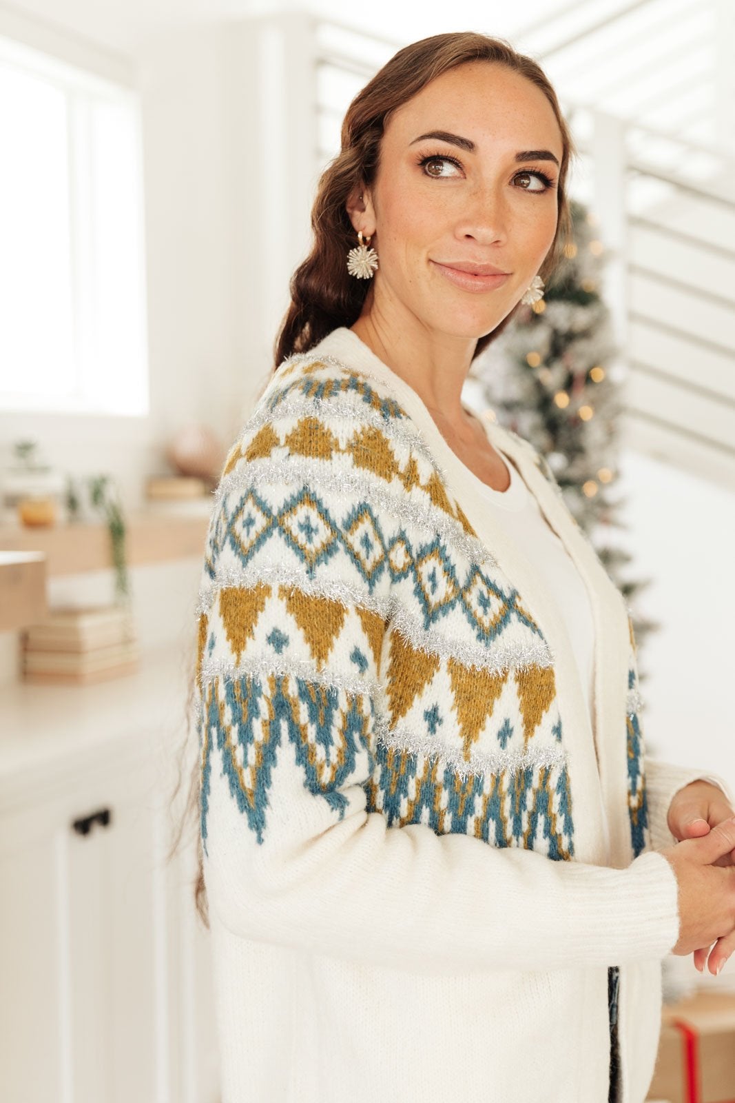 RACK SALE Oslo Knit Cardigan in Ivory - SMALL