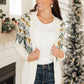 RACK SALE Oslo Knit Cardigan in Ivory - SMALL
