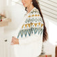 RACK SALE Oslo Knit Cardigan in Ivory - SMALL