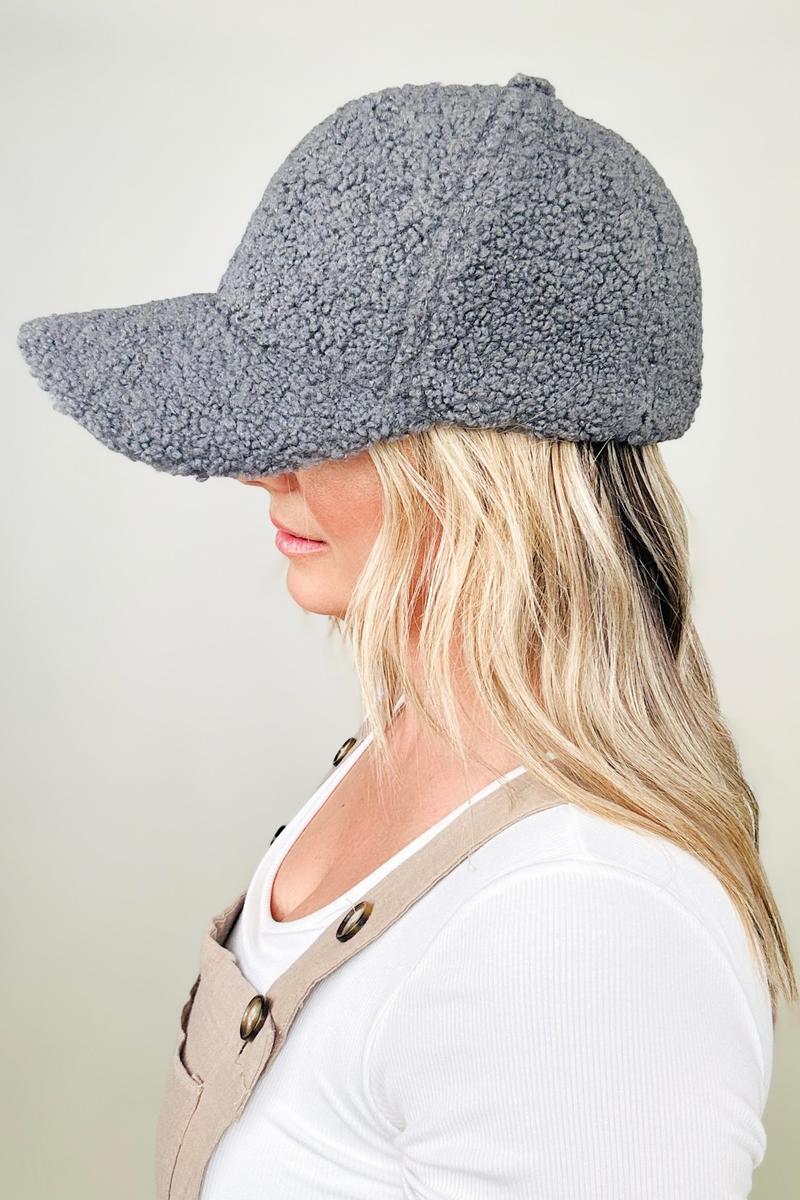 Teddy Fleece Baseball Cap - Multiple colors
