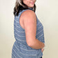 Loose Knit Striped Cowl Neck Tank - 2 Colors