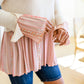 Patiently Waiting Peplum Top