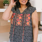 Patterns and Petals Embroidered Top
